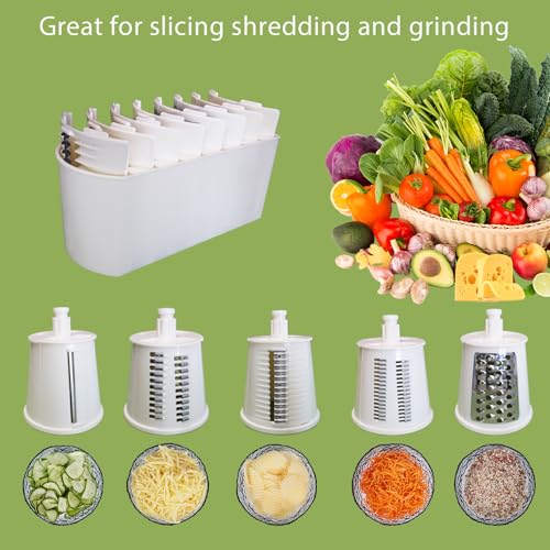 Rotary Cheese Grater (White)
