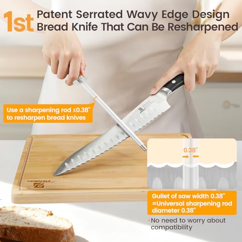 Piklohas Bread Slicer With Bread knife (10-Inch Bread Knife & Slicer)