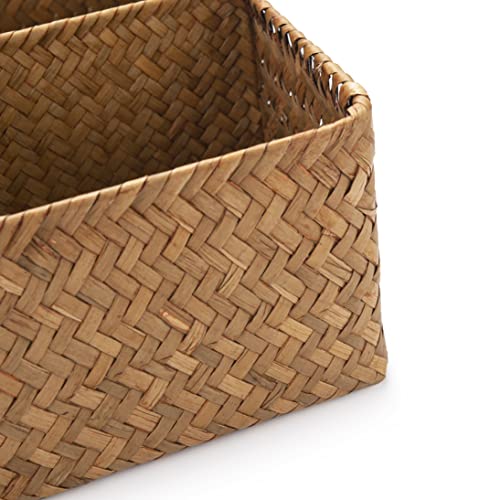 Tea Bag Sugar Packet Holder (10.2 x 7.9 x 3.9 inch / 6 Divided Basket)