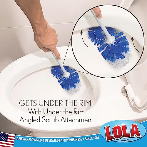 Classic Toilet Brush w (Toilet Brush w/Under Rim / 6 Pack)