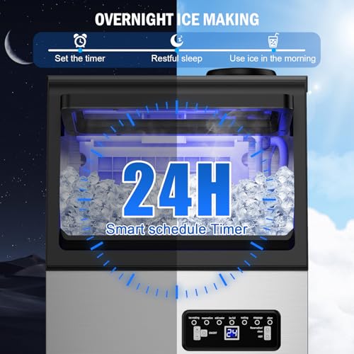 130 lbs Commercial Ice Maker Undercounter Built