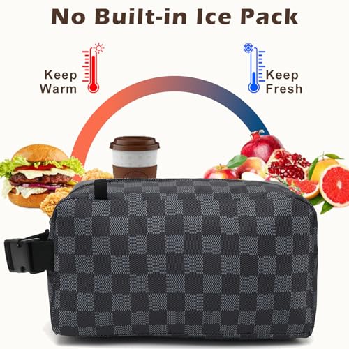 Small Insulated Lunch box Portable Soft Bag Mini Cooler Thermal Meal Tote Kit with Buckle for Work