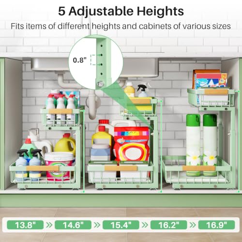 Under Sink Organizer (Green / 1 Pack)
