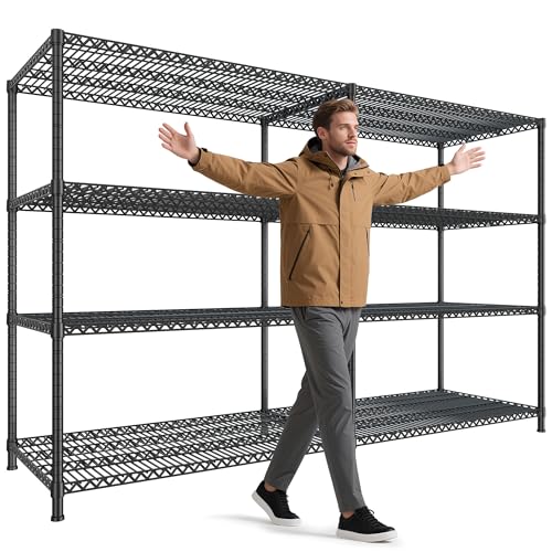 Storage Shelves (Black-81.5Wx23.62Dx70.86H)