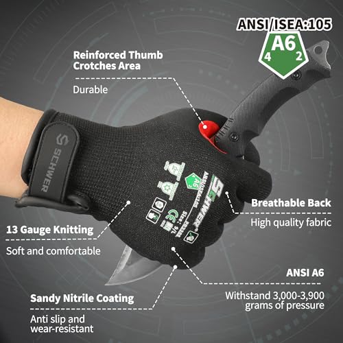 FreezeGuard Winter Work Gloves for Men and Women (X-Large / Winter Black A6)