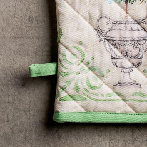 Maison d'Hermine Oven Gloves 100% Cotton Oven Mitt (029 - Jardin Du Roy / 7.5" x 13" (Oven Mitt))