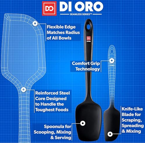DI ORO Silicone Spatula Set (5 Count)