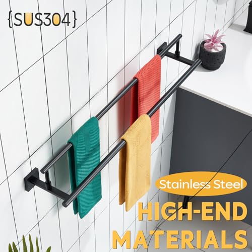 Bathroom Towel Bars 32 (Matte Black / 32-Inch)