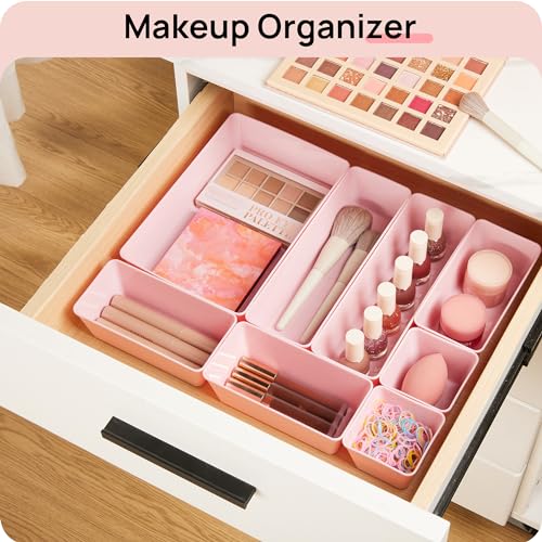 44 PCS Plastic Drawer Organizers Set (44 Count)