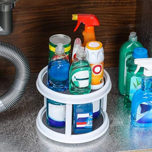 2 Pack 2 Tier 10" Turntable Lazy Susan Spice Organizer (2 Count)