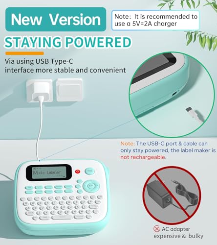 Label Makers Label Maker with Different Fonts (Green Label Maker)