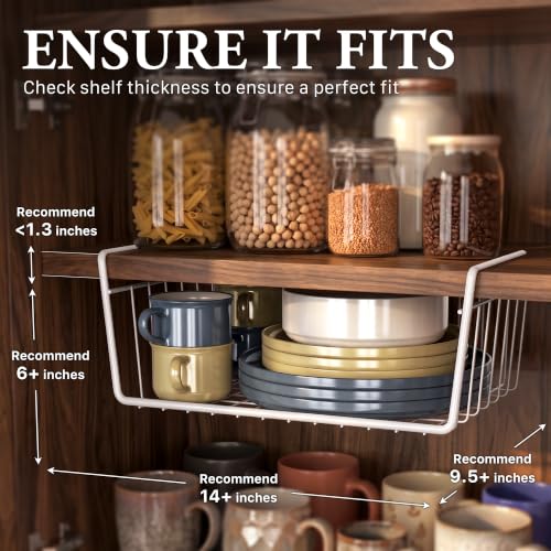 6PK Under Shelf Basket (6 Pack)