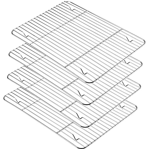 4 Pcs Baking Wire Rack for Cooling (15.3 Inch)