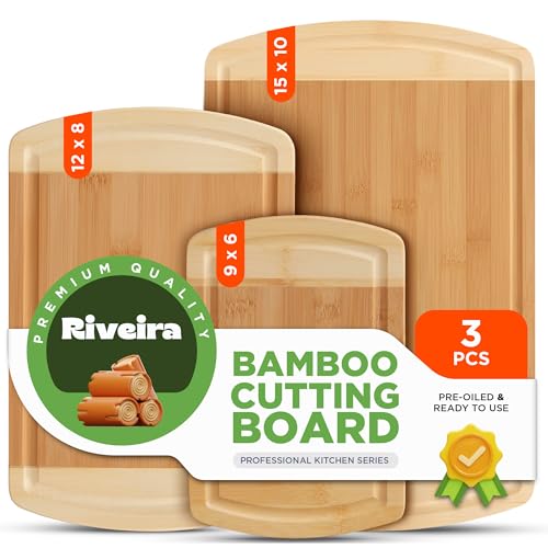 Two Tone Bamboo Wood Cutting Board