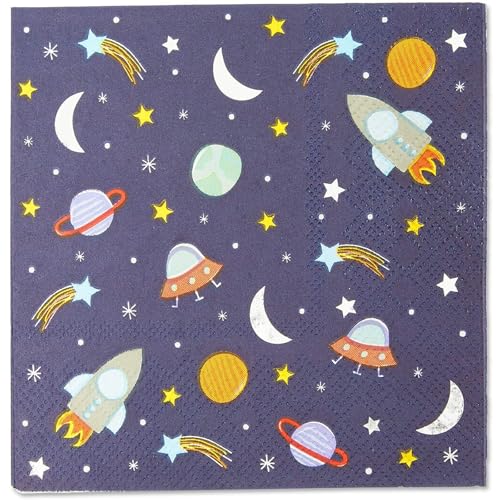 Rocket Ship Space Napkins (50 Pack)