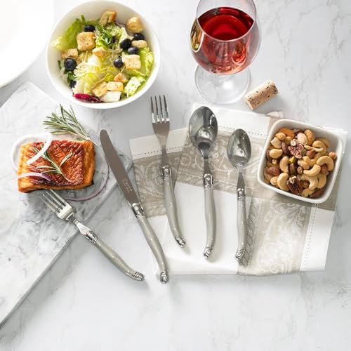 Laguiole 20 Piece Stainless Steel Flatware Set (Pewter)