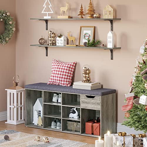 Long Wall Shelves (Grey Wash / 47.3 Inch)