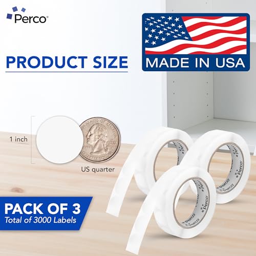 Clear Perforated Round Circle Dot Sticker 1 (Clear / 1 Inch)