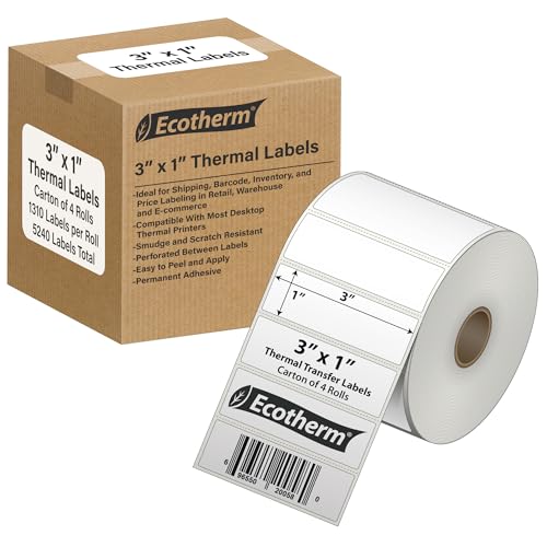 3" x 1" Thermal Labels (5240 Count)