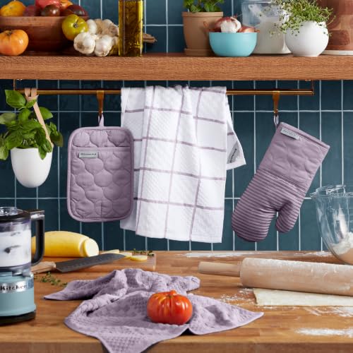 Quilted Cotton Oven Mitt (Wildflower)