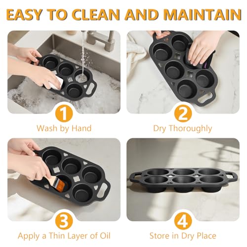 6 Cup Cast Iron Muffin Pan