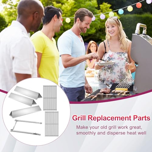 7637 Grid Grates 7635 Stainless Steel Flavorizer Bar with Burner for Weber Replacement for Spirit 200 Series