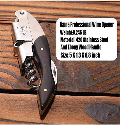 Professional Waiter Corkscrew Wine Key for Bartenders Set of 3 (3 Count)