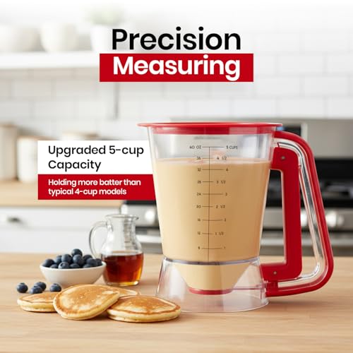 Pancake dispenser (Red / 5 Cup Capacity)