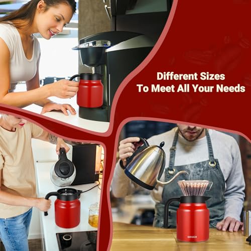 Insulated Coffee Carafe (Red / 34 Ounces)