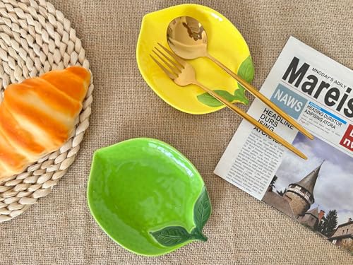 Ceramic Spoon Rest for Stove Top & Kitchen Counter Spoon Holder for Stove & Cooking Spoon Holder for Ladle Cute Coffee Spoon Rest Utensil Rest Spatula Rest (Green)
