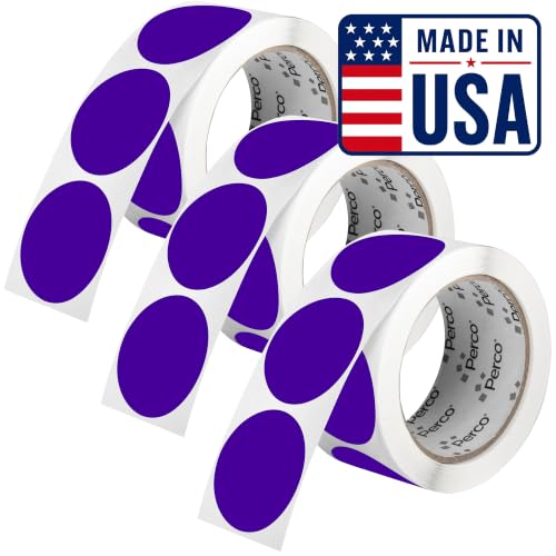 Purple Perforated Round Circle Dot Sticker 2 (Purple / 2 Inch)