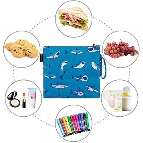 Reusable Sandwich Bag (Large, 1 Pack - Shark)