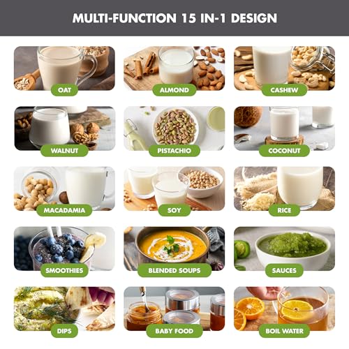 30oz Nut Milk Maker Machine (Graphite)