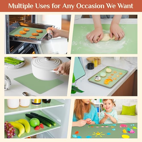 Silicone Baking Mat Roll (Matcha Green / 72"L x 20"W)