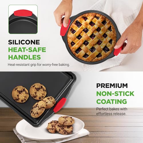 Nonstick Baking Pans Set 6 Piece (Set of 6 / Black)
