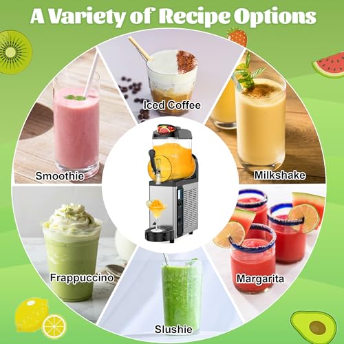 12L Commercial Slushie Machine Frozen Drink Maker Stainless Steel Slushy (12L)