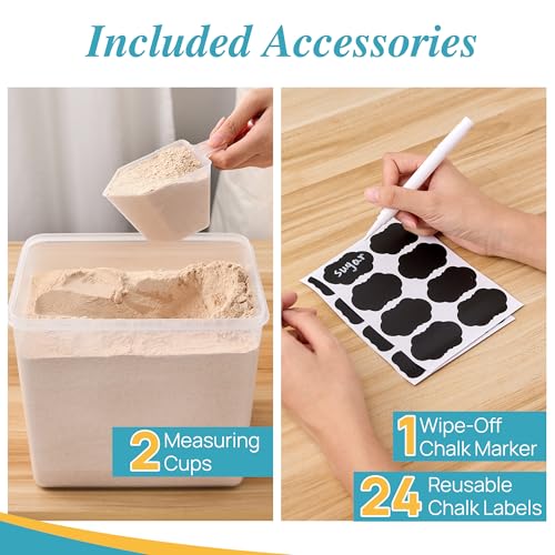 9.5L Flour Sugar Storage Containers (2 Count)