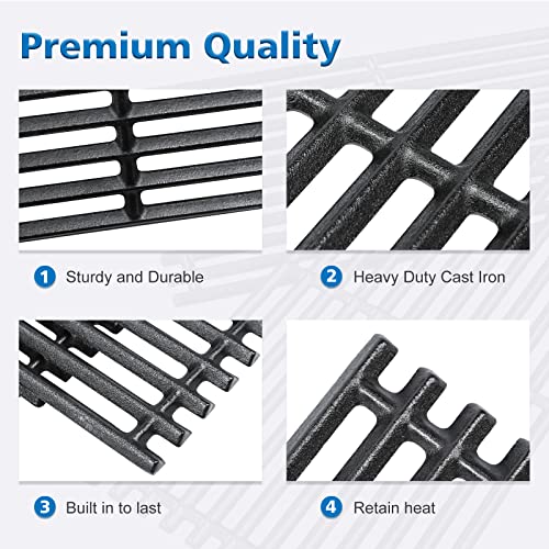 17 x 8 3 4 Cast Iron Cooking Grate fits CharBroil Commercial 463644220 463632320 463642316 463245518 463630021 G369 (17" x 17.5")