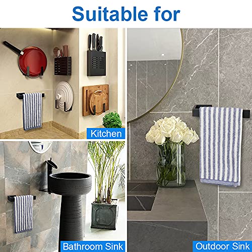 Hand Towel Holder (Black / 9 IN)