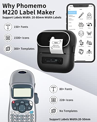 Label Maker M220 Label Printer
