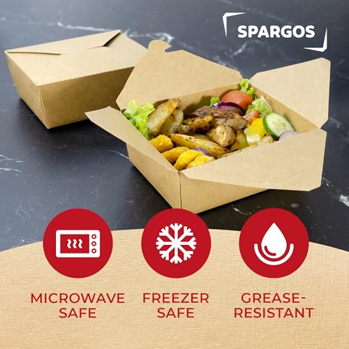 Takeout Storage Containers (Kraft 45oz 60pack)