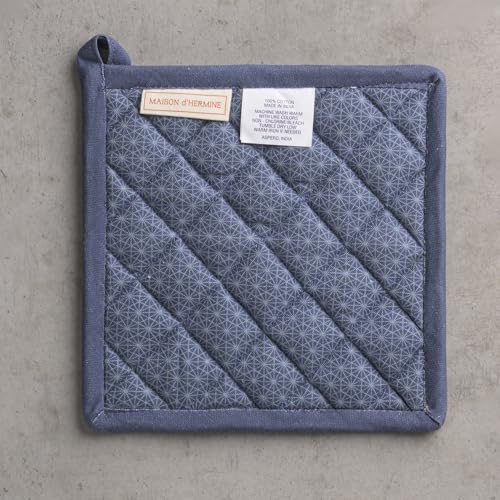 Pot Holders 100% Cotton Potholders (086 - Christmas Joy / 8" x 8" (Pot Holder Pack of 1))