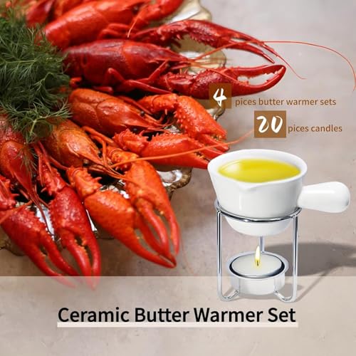 Reasim Butter Warmer Set for Seafood (Butter Warmer for Seafood Set)