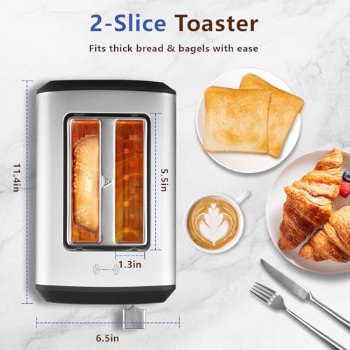 2 Slice Touchscreen Toaster with bagel function