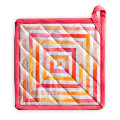 Pot Holders 100% Cotton Potholders (073 - Summer Maze / 8" x 8" (Pot Holder Pack of 1))