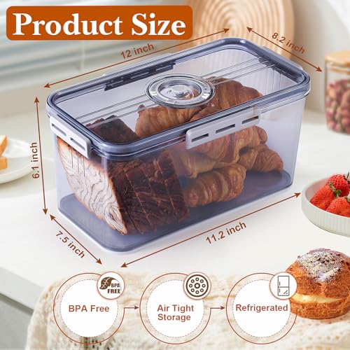 Bread Box for Homemade Bread Boxes for Kitchen Counter Airtight