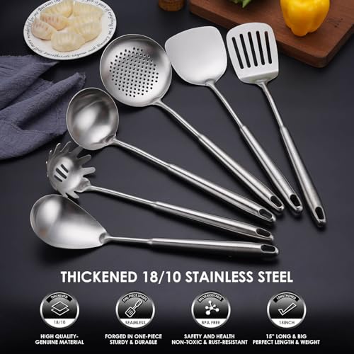 6 PCS All Metal Cooking Utensils Set (6-Pieces)