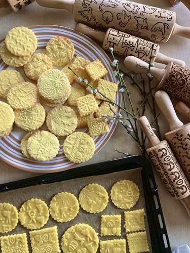 CATS 3 Mini Embossed Rolling Pin Set