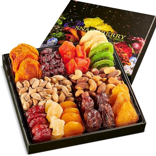Dried Fruit & Nuts Gift Basket Arrangement Platter (6-Pack)