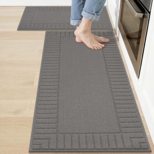 Kitchen Rugs Non Slip Washable 2PCS